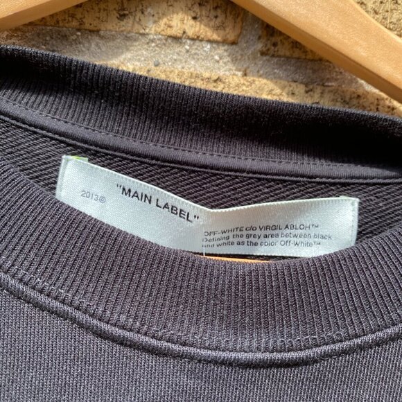 BNWT Off White Arrow Sketch Crewneck Sweater Medium - Picture 4 of 14